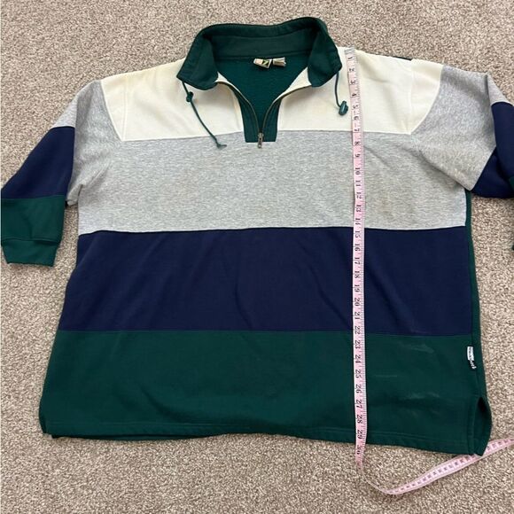 Vintage Oversized Rugby Grunge Sweatshirt Distressed Women's 3X - Picture 5 of 7